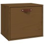 Honey brown solid pine wood wall cabinet 40x30x35 cm by vidaXL, Shelves and shelves - Ref: Foro24-818348, Price: 37,13 €, Dis...