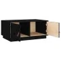 Couchtisch aus massivem schwarzem Kiefernholz, 80 x 50 x 35 cm von vidaXL, Couchtisch - Ref: Foro24-818254, Preis: 79,58 €, R...