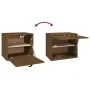 Wandschrank aus massivem Kiefernholz in Honigbraun, 40 x 30 x 35 cm von vidaXL, Regale und Regale - Ref: Foro24-818348, Preis...
