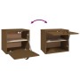 Wandschrank aus massivem Kiefernholz in Honigbraun, 40 x 30 x 35 cm von vidaXL, Regale und Regale - Ref: Foro24-818348, Preis...
