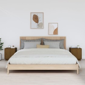 Bedside tables 2 pcs honey brown pine wood 40x34x45 cm by vidaXL, Nightstands - Ref: Foro24-818282, Price: 80,24 €, Discount: %