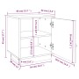 Nachttische 2 Stück honigbraunes Kiefernholz 40x34x45 cm von vidaXL, Nachttische - Ref: Foro24-818282, Preis: 80,24 €, Rabatt: %
