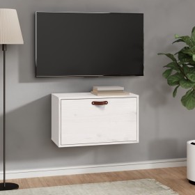 Solid white pine wood wall cabinet 60x30x35 cm by vidaXL, Shelves and shelves - Ref: Foro24-818351, Price: 67,61 €, Discount: %