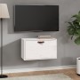Armario de pared de madera maciza de pino blanco 60x30x35 cm