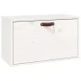 Solid white pine wood wall cabinet 60x30x35 cm by vidaXL, Shelves and shelves - Ref: Foro24-818351, Price: 66,57 €, Discount: %