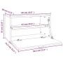 Massiver Wandschrank aus weißem Kiefernholz, 60 x 30 x 35 cm von vidaXL, Regale und Regale - Ref: Foro24-818351, Preis: 67,61...