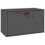 Gray solid pine wood wall cabinet 60x30x35 cm by vidaXL, Shelves and shelves - Ref: Foro24-818352, Price: 56,69 €, Discount: %