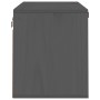 Gray solid pine wood wall cabinet 60x30x35 cm by vidaXL, Shelves and shelves - Ref: Foro24-818352, Price: 57,43 €, Discount: %