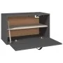 Gray solid pine wood wall cabinet 60x30x35 cm by vidaXL, Shelves and shelves - Ref: Foro24-818352, Price: 56,69 €, Discount: %