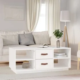 Couchtisch aus massivem weißem Kiefernholz, 100 x 50 x 41 cm von vidaXL, Couchtisch - Ref: Foro24-818271, Preis: 93,05 €, Rab...