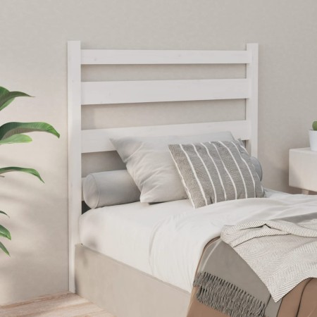 Bettkopfteil aus massivem weißem Kiefernholz, 106 x 4 x 100 cm von vidaXL, Kopf- und Fußteile - Ref: Foro24-818406, Preis: 41...