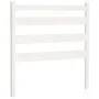 Bettkopfteil aus massivem weißem Kiefernholz, 106 x 4 x 100 cm von vidaXL, Kopf- und Fußteile - Ref: Foro24-818406, Preis: 40...