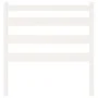 Solid white pine wood bed headboard 106x4x100 cm by vidaXL, Headboards and footboards - Ref: Foro24-818406, Price: 40,83 €, D...
