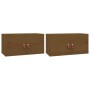 Wandschränke 2 Stück honigbraunes Kiefernholz 60x30x30 cm von vidaXL, Regale und Regale - Ref: Foro24-818372, Preis: 98,70 €,...