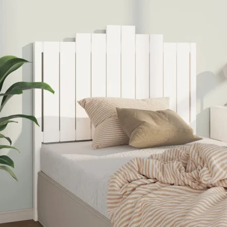 Bettkopfteil aus massivem weißem Kiefernholz, 106 x 4 x 110 cm von vidaXL, Kopf- und Fußteile - Ref: Foro24-818456, Preis: 72...