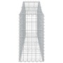 Cestas gaviones 2 uds forma de arco hierro 200x30x60/80 cm