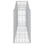 Cestas gaviones 3 uds forma de arco hierro 200x30x60/80 cm