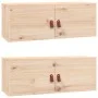 Wandschränke 2 Stück aus massivem Kiefernholz 80x30x30 cm von vidaXL, Regale und Regale - Ref: Foro24-818376, Preis: 115,94 €...