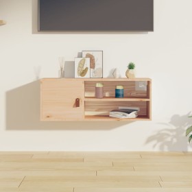 Solid pine wood wall cabinet 80x30x30 cm by vidaXL, Shelves and shelves - Ref: Foro24-818385, Price: 48,88 €, Discount: %