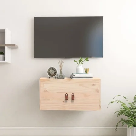 Solid pine wood wall cabinet 60x30x30 cm by vidaXL, Shelves and shelves - Ref: Foro24-818365, Price: 55,96 €, Discount: %
