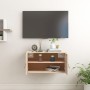 Solid pine wood wall cabinet 60x30x30 cm by vidaXL, Shelves and shelves - Ref: Foro24-818365, Price: 55,96 €, Discount: %