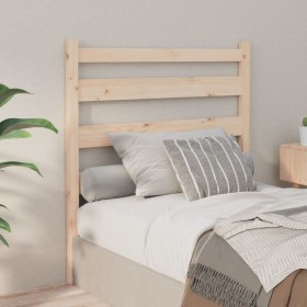 Solid pine wood bed headboard 96x4x100 cm by vidaXL, Headboards and footboards - Ref: Foro24-818400, Price: 21,44 €, Discount: %