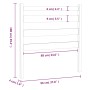 Bettkopfteil aus massivem Kiefernholz, 96 x 4 x 100 cm von vidaXL, Kopf- und Fußteile - Ref: Foro24-818400, Preis: 21,44 €, R...