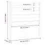 Bettkopfteil aus massivem Kiefernholz, 96 x 4 x 100 cm von vidaXL, Kopf- und Fußteile - Ref: Foro24-818400, Preis: 21,24 €, R...