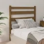 Cabecero de cama madera maciza de pino marrón miel 96x4x100 cm de vidaXL, Cabeceros y pies de cama - Ref: Foro24-818403, Prec...