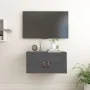 Grauer Wandschrank aus massivem Kiefernholz, 60 x 30 x 30 cm von vidaXL, Regale und Regale - Ref: Foro24-818369, Preis: 54,69...