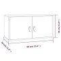 Grauer Wandschrank aus massivem Kiefernholz, 60 x 30 x 30 cm von vidaXL, Regale und Regale - Ref: Foro24-818369, Preis: 54,69...