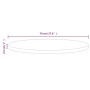 Solid pine wood table top surface Ø70x2.5 cm by vidaXL, Table tops - Ref: Foro24-813648, Price: 68,70 €, Discount: %