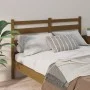 Honey brown solid pine wood bed headboard 141x4x100 cm by vidaXL, Headboards and footboards - Ref: Foro24-818418, Price: 50,8...