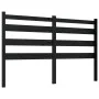 Cabecero de cama madera maciza de pino negro 146x4x100 cm de vidaXL, Cabeceros y pies de cama - Ref: Foro24-818424, Precio: 3...