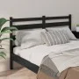 Cabecero de cama madera maciza de pino negro 146x4x100 cm de vidaXL, Cabeceros y pies de cama - Ref: Foro24-818424, Precio: 3...