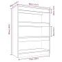 Regal aus eichenbraunem Sperrholz, 80x30x103 cm von vidaXL, Bücherregale und Regale - Ref: Foro24-813619, Preis: 58,65 €, Rab...