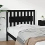 Cabecero de cama madera maciza de pino negro 105,5x4x100 cm de vidaXL, Cabeceros y pies de cama - Ref: Foro24-818559, Precio:...