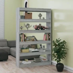 Estantería/divisor espacios gris Sonoma 100x30x166 cm de vidaXL, Librerías y estanterías - Ref: Foro24-813639, Precio: 78,23 ...