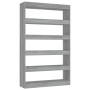 Sonoma graues Regal/Raumteiler 100x30x166 cm von vidaXL, Bücherregale und Regale - Ref: Foro24-813639, Preis: 78,70 €, Rabatt: %