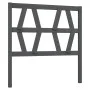 Bettkopfteil aus massivem grauem Kiefernholz, 106 x 4 x 100 cm von vidaXL, Kopf- und Fußteile - Ref: Foro24-818607, Preis: 35...