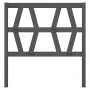 Cabecero de cama madera maciza de pino gris 106x4x100 cm de vidaXL, Cabeceros y pies de cama - Ref: Foro24-818607, Precio: 35...