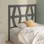 Bettkopfteil aus massivem grauem Kiefernholz, 106 x 4 x 100 cm von vidaXL, Kopf- und Fußteile - Ref: Foro24-818607, Preis: 35...