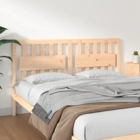 Solid pine wood bed headboard 155.5x4x100 cm by vidaXL, Headboards and footboards - Ref: Foro24-818575, Price: 57,17 €, Disco...
