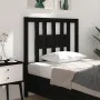 Solid black pine wood headboard 96x4x100 cm by vidaXL, Headboards and footboards - Ref: Foro24-818654, Price: 23,23 €, Discou...