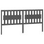 Solid gray pine wood bed headboard 185.5x4x100 cm by vidaXL, Headboards and footboards - Ref: Foro24-818587, Price: 62,35 €, ...