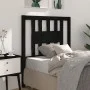 Solid black pine wood headboard 96x4x100 cm by vidaXL, Headboards and footboards - Ref: Foro24-818654, Price: 23,23 €, Discou...