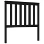 Solid black pine wood bed headboard 96x6x101 cm by vidaXL, Headboards and footboards - Ref: Foro24-818504, Price: 28,60 €, Di...