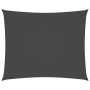 Toldo de vela rectangular tela Oxford gris antracita 6x7 m