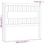 Cabecero de cama madera maciza de pino 105,5x4x100 cm de vidaXL, Cabeceros y pies de cama - Ref: Foro24-818555, Precio: 44,20...