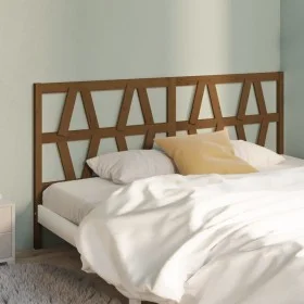 Honey brown solid pine wood bed headboard 206x4x100 cm by vidaXL, Headboards and footboards - Ref: Foro24-818643, Price: 36,9...